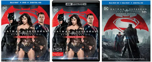 Batman v Superman: Ultimate Edition\u0026#39; Ultra HD, Blu-ray \u0026amp; Digital ...