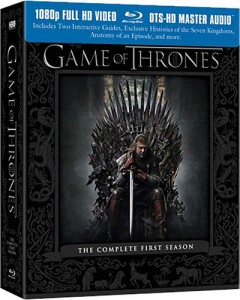 game of thrones blu-ray 3d package