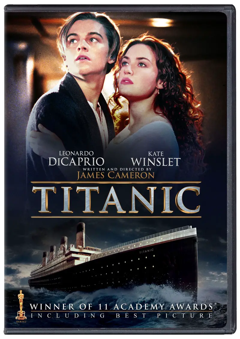 'Titanic' official Blu-ray 2D & DVD cover art - HD Report