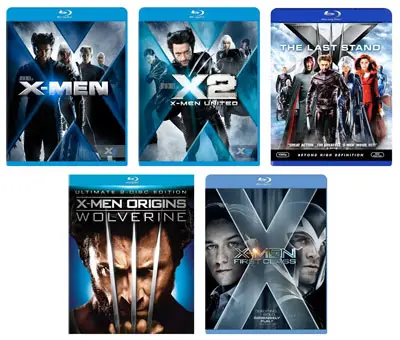 XMen: The Complete-Collection - 5 Blu-ray discs