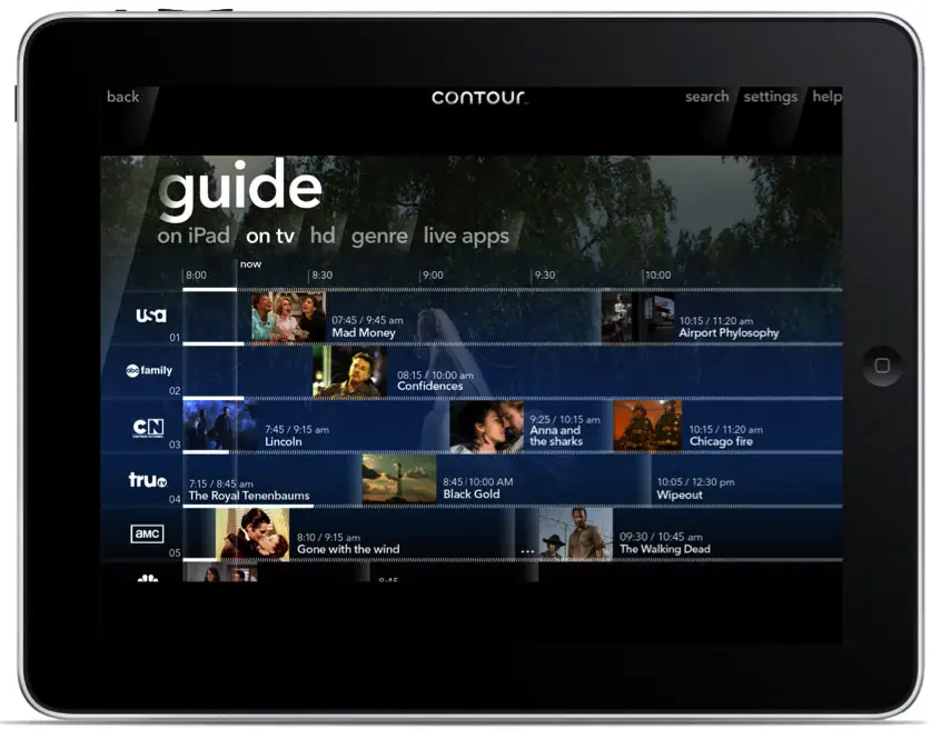 contour cox tv guide