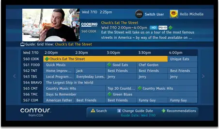 contour cox tv guide