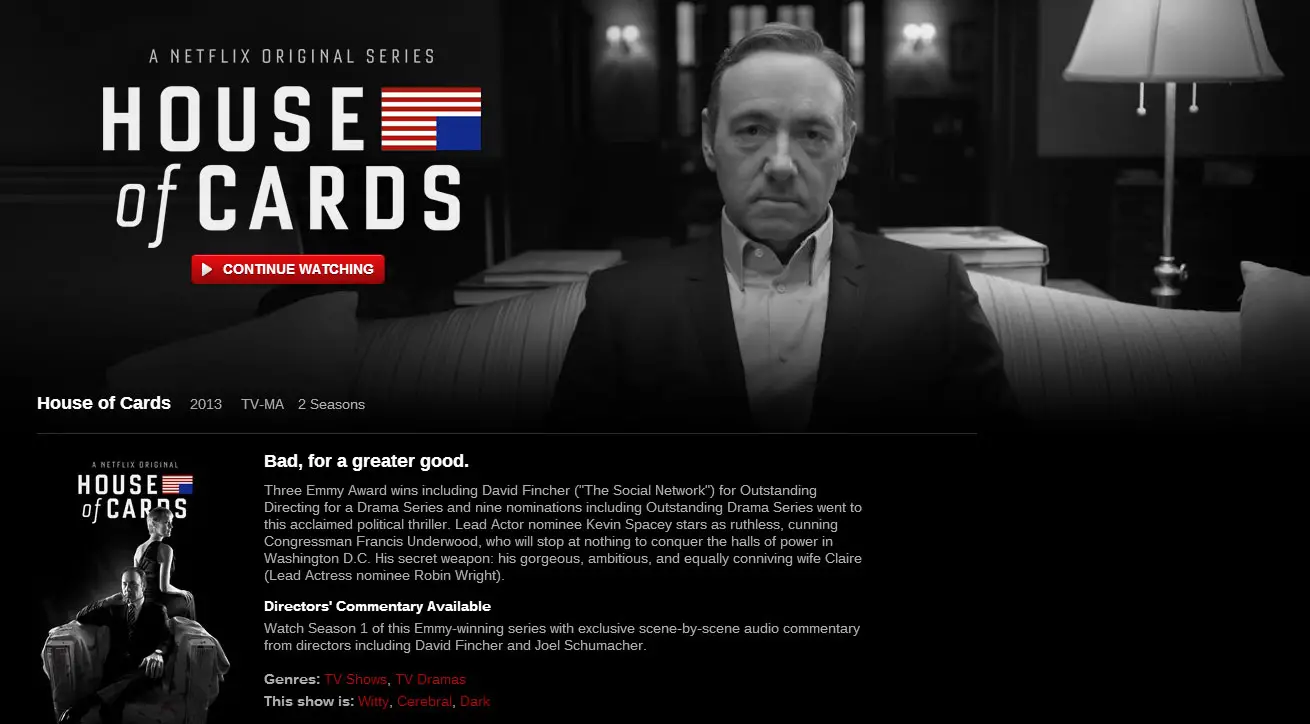 Streaming House Of Cards