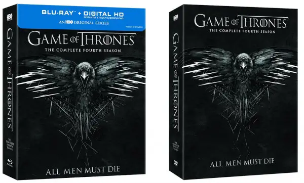 Game Of Thrones Season 4 Blu Ray Dvd Package Art Unveiled