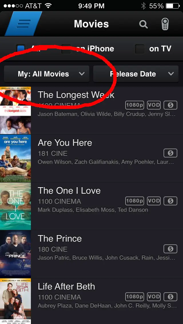 directv-app-free-movie-filter-step1