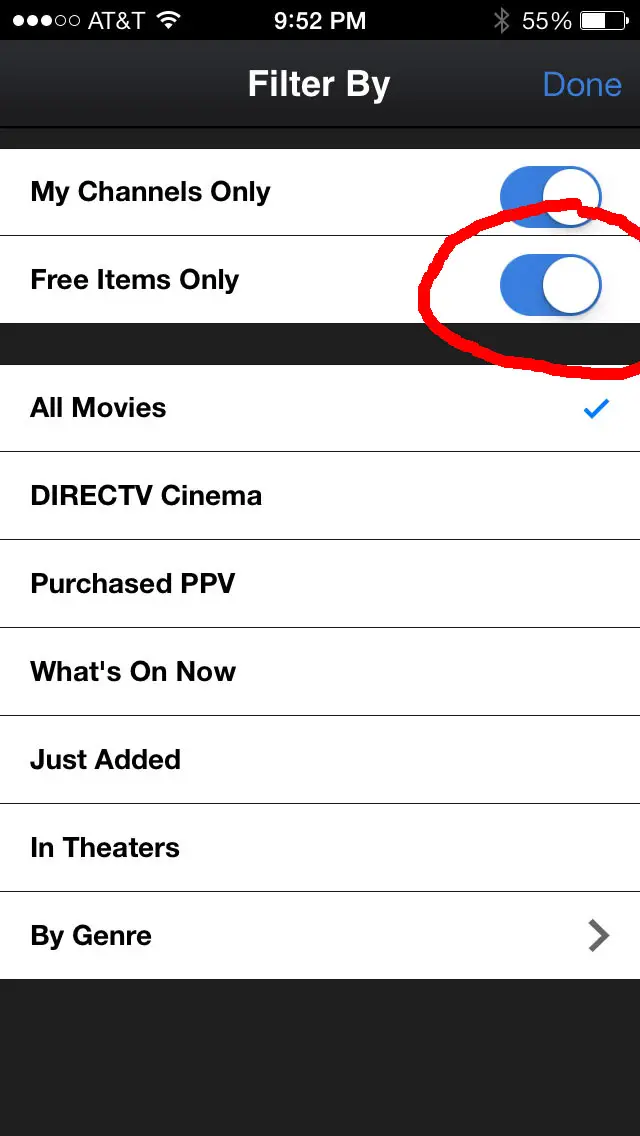 directv-app-free-movie-filter-step2