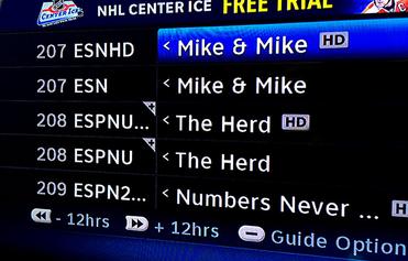 What channel is ESPNU on DirecTV, Comcast and Time Warner?