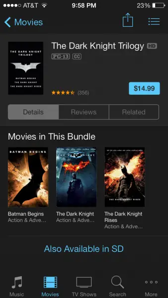 The Dark Knight Trilogy iPhone