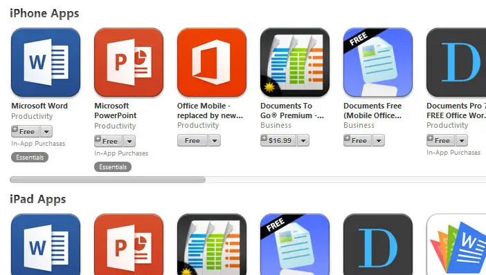 iphone-apps-office-microsoft
