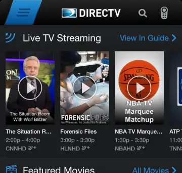 Directv online streaming video player not working