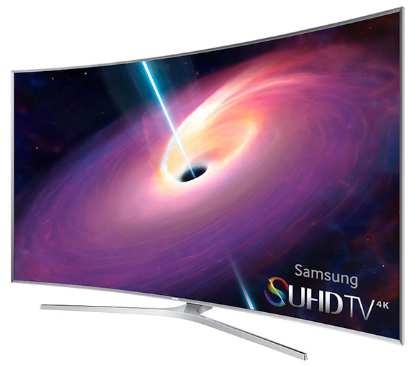 Samsung 4K SUHD JS9500 Series Curved Smart TV 88 inch perspective shot