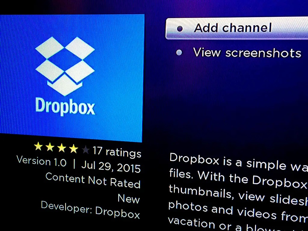 roku dropvox app