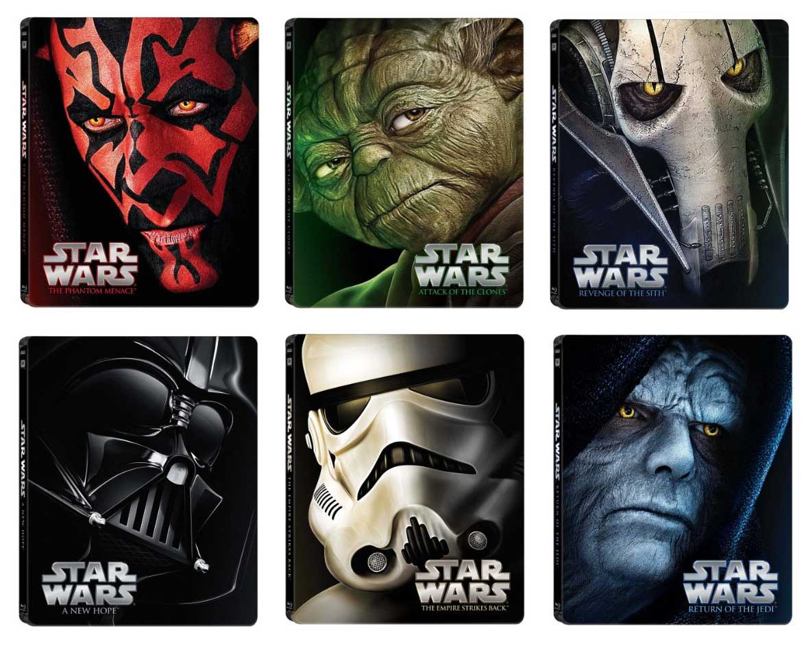 star wars 6 disc set