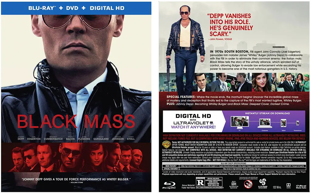 Black Mass Blu Ray Dvd On Demand Release Dates Hd Report