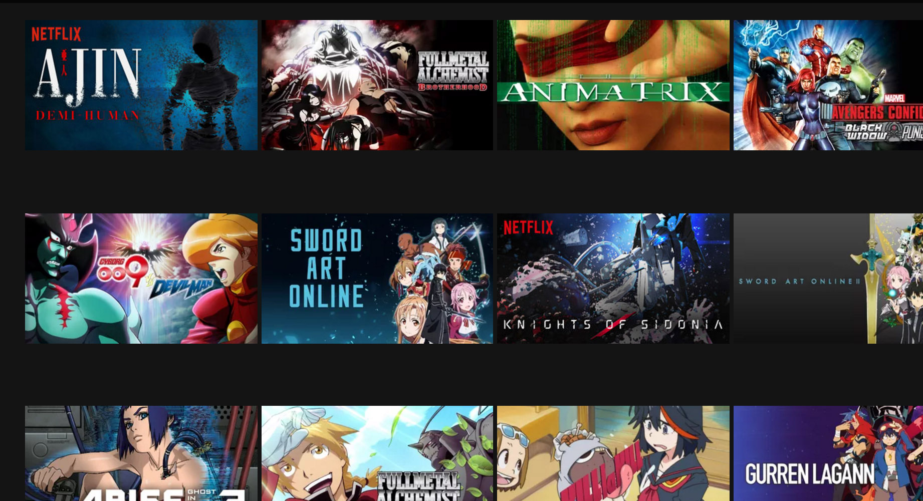 top rated anime shows on netflix