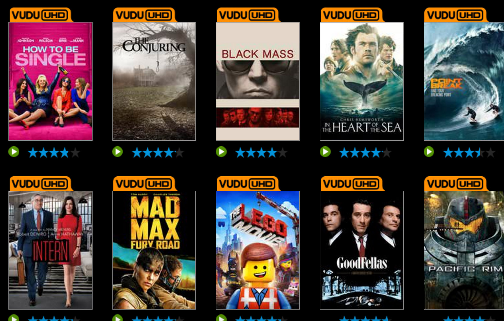 Vudu, How About a Sale on 4k UHD Movies? HD Report