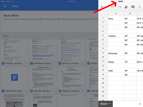 google-docs-sheets-screen-slide-over-ipad