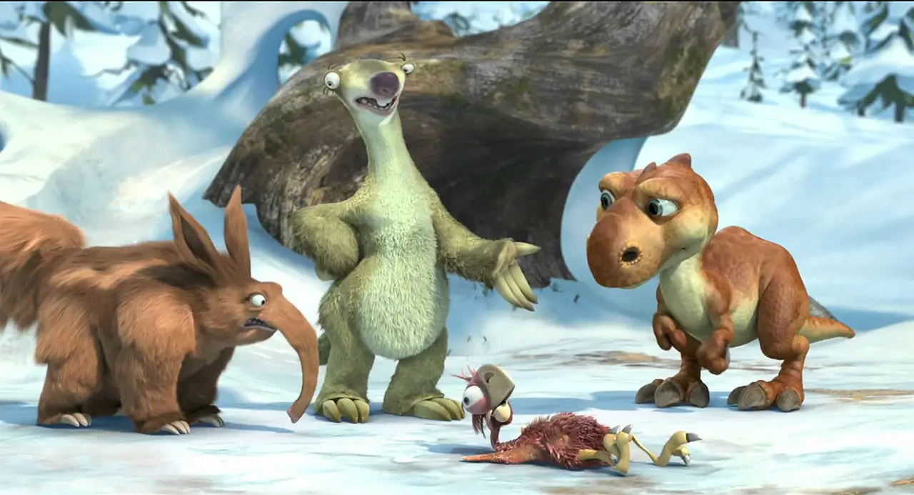 ice age frozen dinosaur