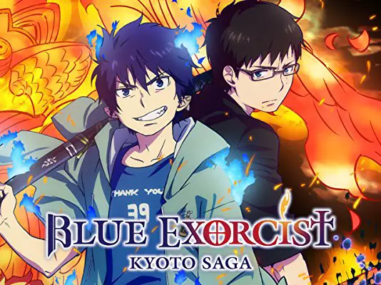 blue exorcist anime graphic