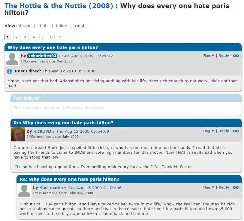IMDb message boards