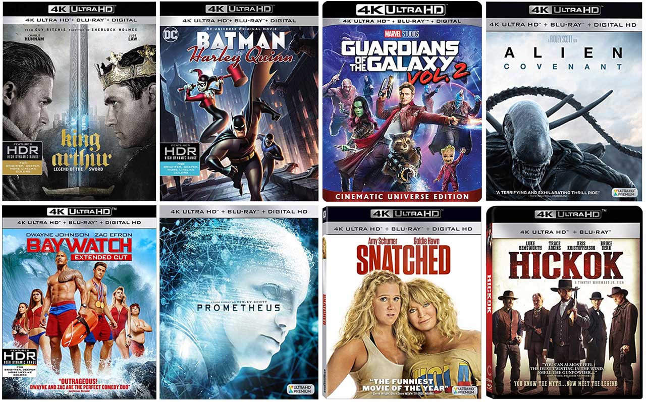 Here are the 4k Bluray releases in August HD Report