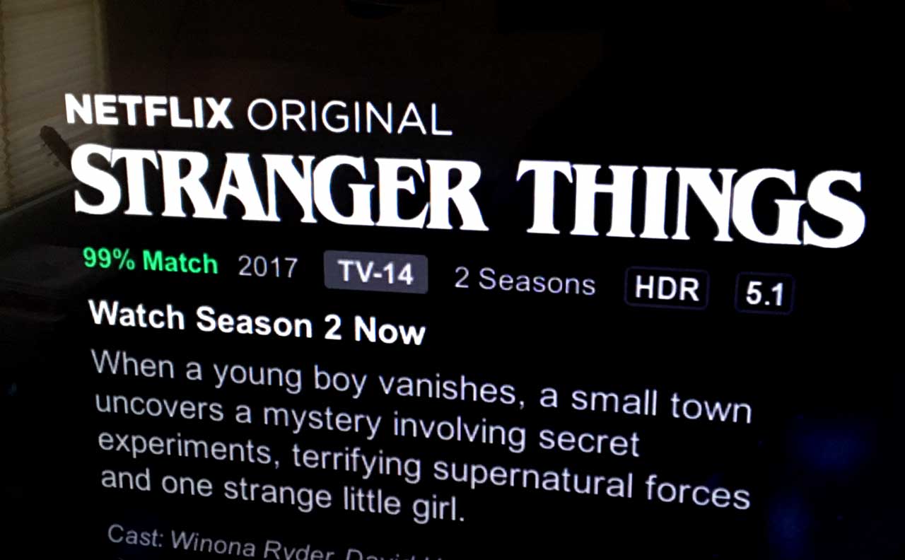 Stranger Things Season 2 Now Streaming In 4k With Hdr Hd Report