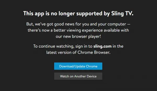 sling tv download for mac