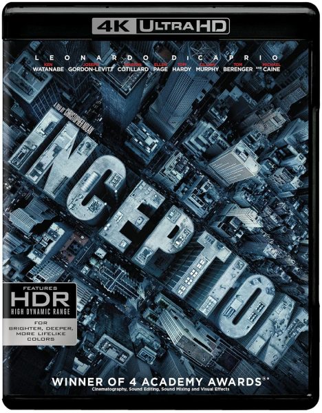 Inception 2010 4k Blu-ray case