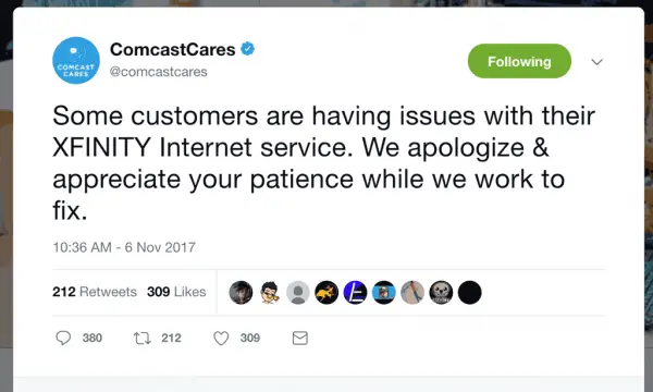 comcast-internet-outtages-twitter-nov-6-2017