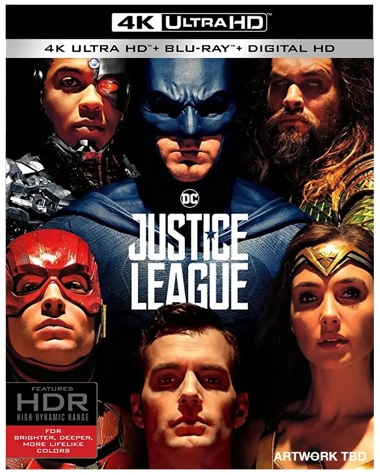 'Justice League' Blu-ray & 4k Blu-ray up for Pre-order - HD Report