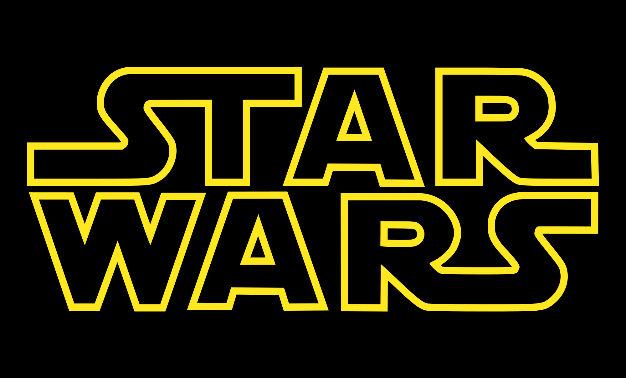 Star Wars logo on black
