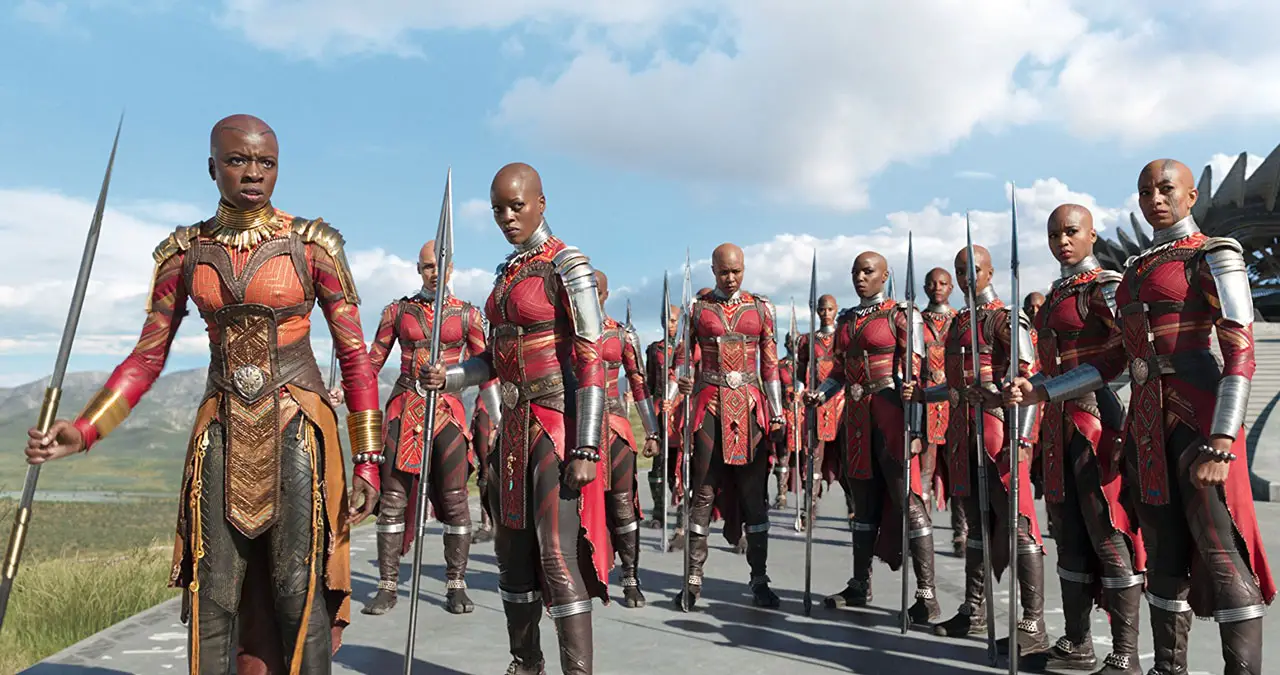 Florence Kasumba, Danai-Gurira in Black Panther from Disney / Marvel