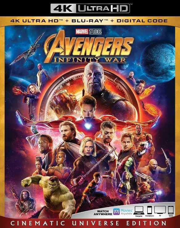 Avengers- Infinity War 4k Blu-ray