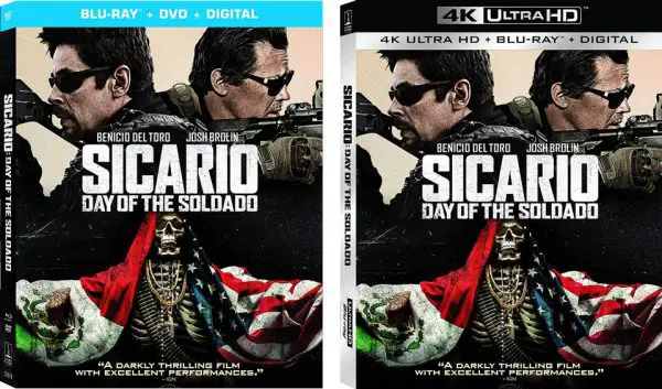 Sicario Day of the Soldado 4k Blu-ray