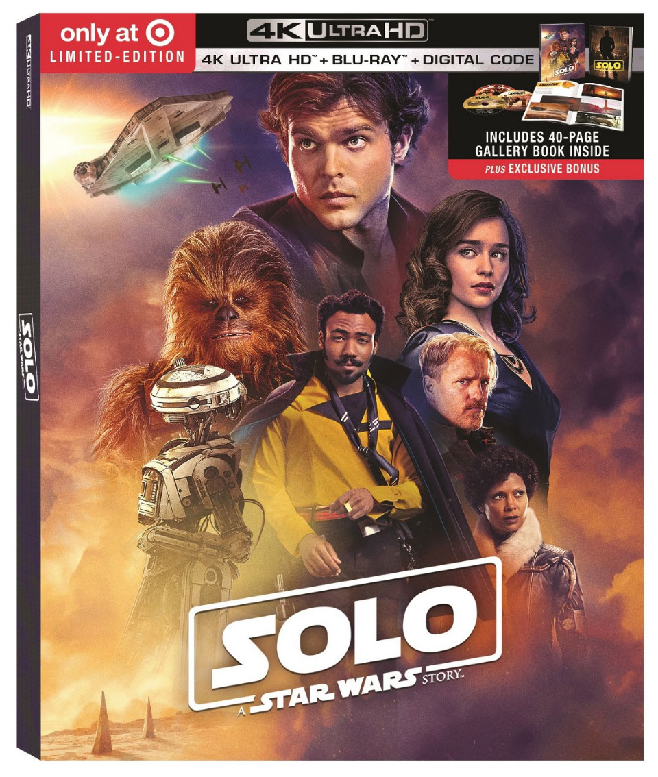 "Solo: A Star Wars Story" Target Exclusive Blu-ray w/Gallery Book