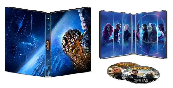 avengers infinity war best buy steelbook open