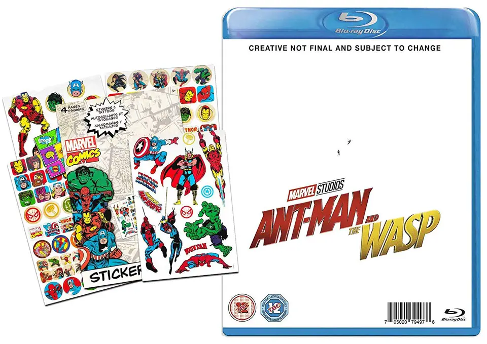 "Ant-Man and The Wasp" Superhero Sticker Blu-ray Limited Edition