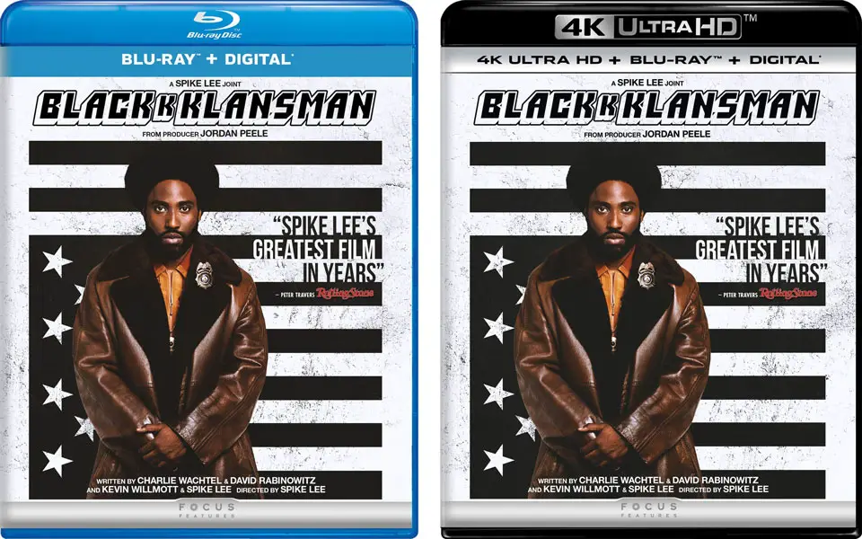 BlacKkKlansman Blu-ray, 4k Blu-ray