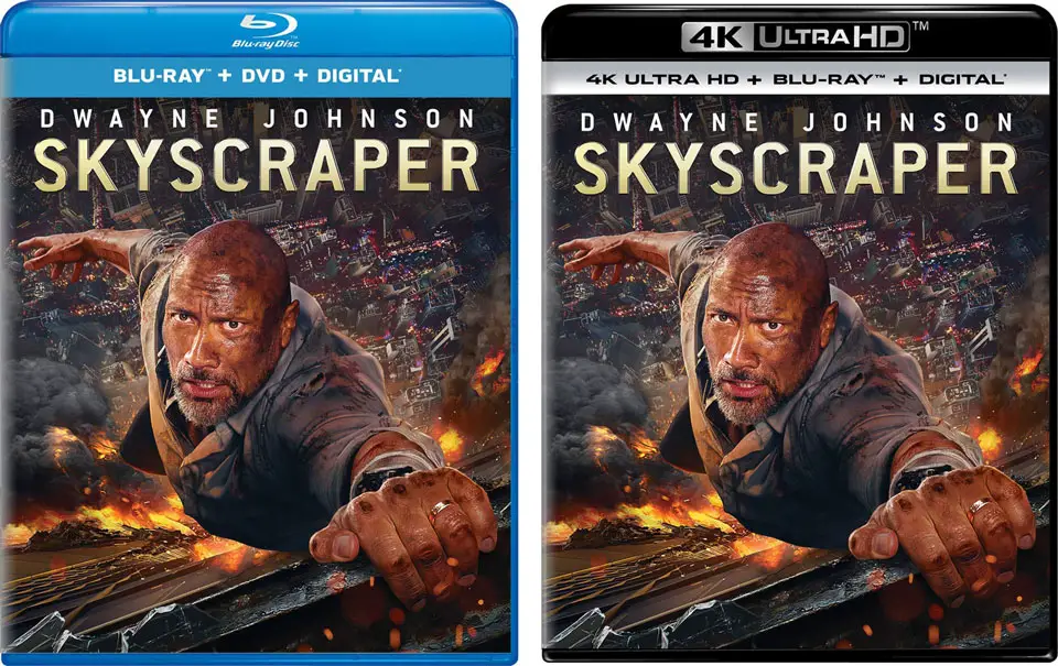 Skyscraper" Blu-ray / 4k-Blu-ray Editions