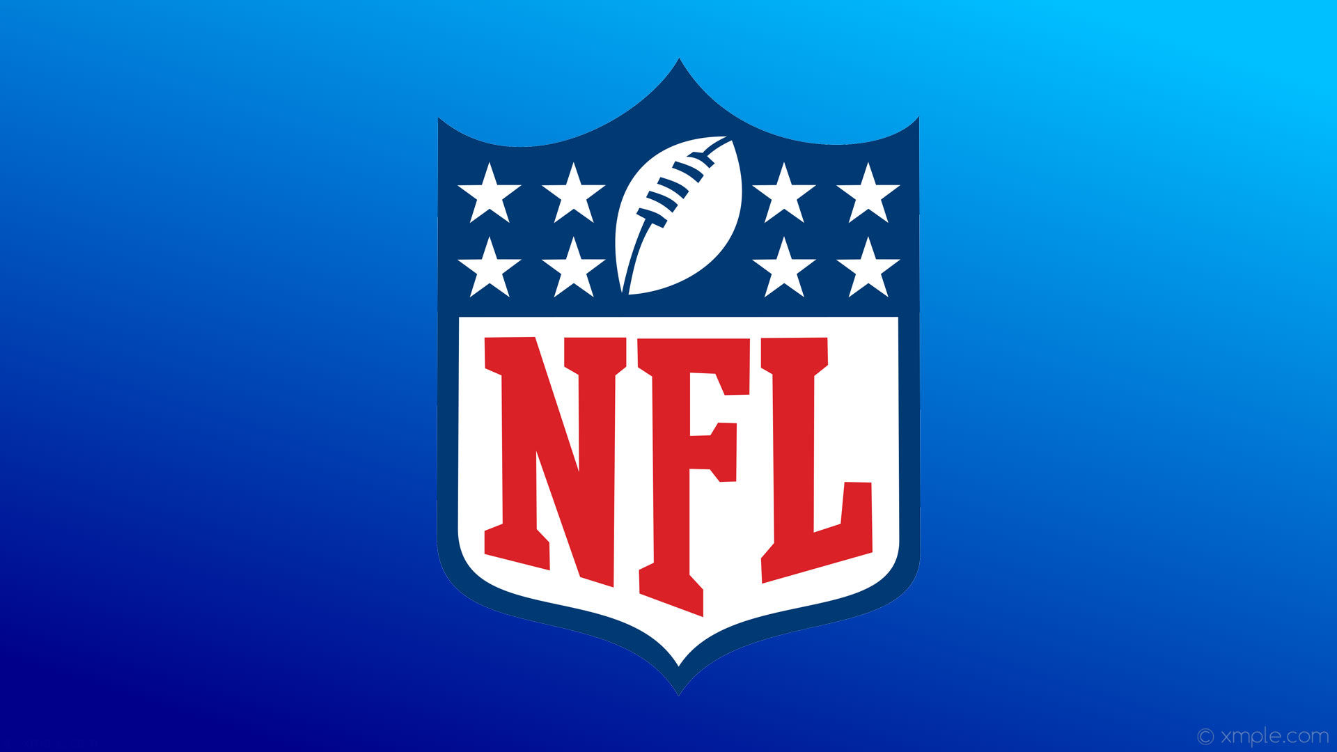 nfl logo on blue gradient