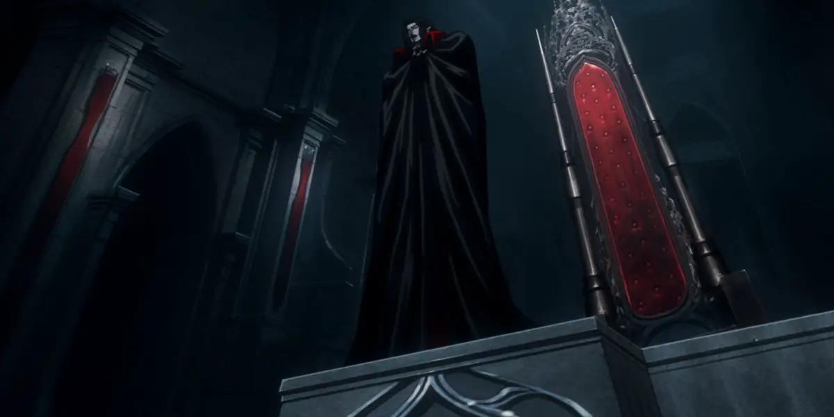 Netflix Castlevania season 2 Dracula and his Throne before the War Council Episode 1