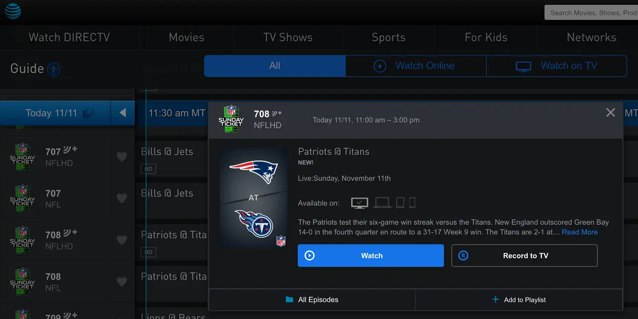 NFL SUNDAY TICKET Free Preview this weekend! - The Solid Signal Blog