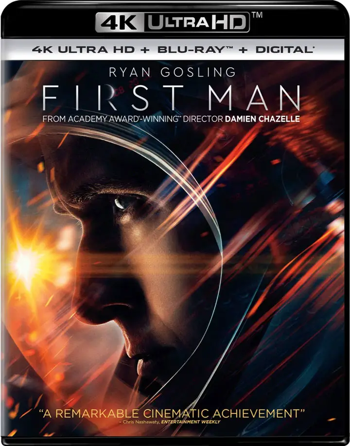 First Man 4k Blu-ray front 