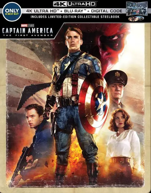 Captain America- The First Avenger 4k Blu-ray SteelBook Best Buy