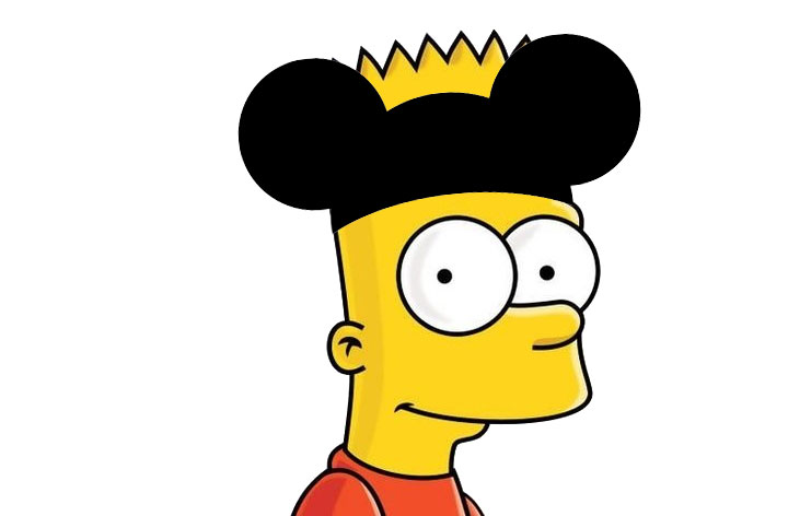 Bart with Mickey Mouse ears 