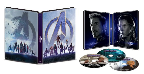 Avengers- Endgame 4k Blu-ray SteelBook Open