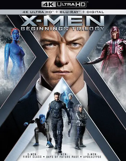 X-Men Beginnings Trilogy 4k Blu-ray
