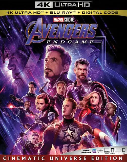 "Avengers: Endgame" 4k Blu-ray Cinematic Universe Edition