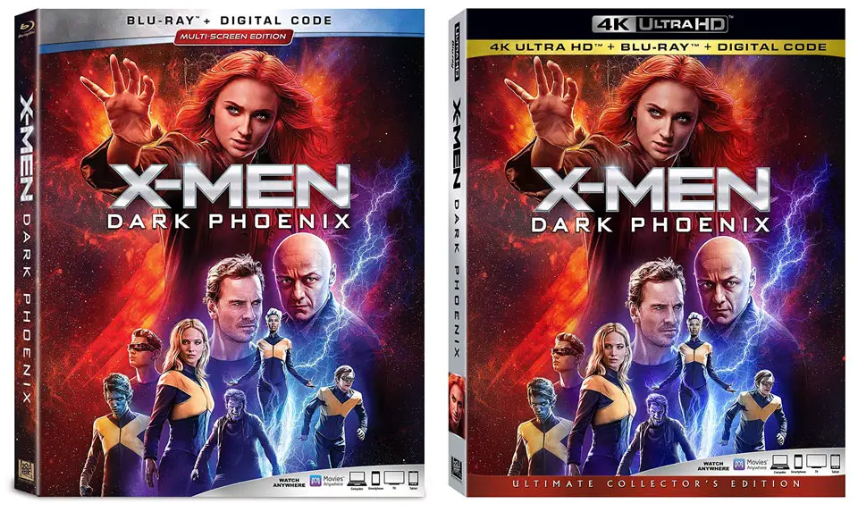 X Men Dark Phoenix Blu Ray 4k Blu Ray Dvd Release Dates Artwork Revealed Hd Report