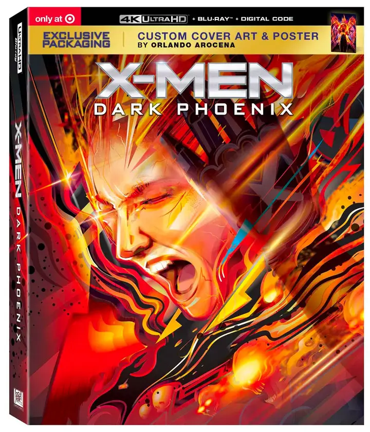 "X-Men Dark Phoenix" 4k Blu-ray Target Exclusive Packaging